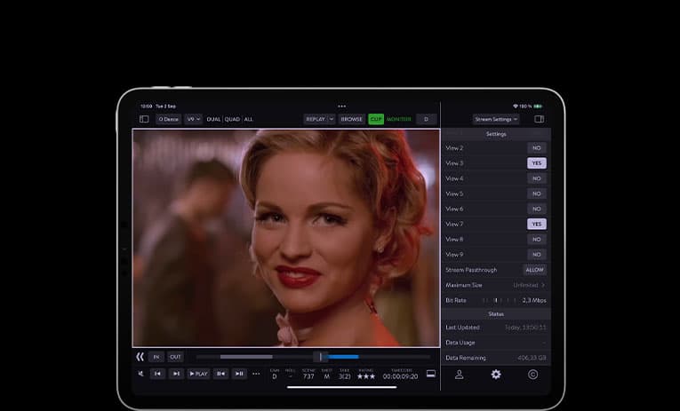 QTAKE Monitor STREAM UI